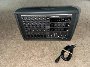 Samson XML410 400 Watt 6 Channel Powered Stereo Mixer With Power Cord* Working - Picture 1 of 9