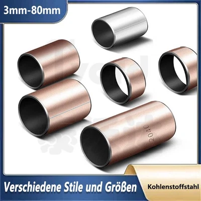 Selbstschmier Lager Öllose Buchsen Lagerbuchse Bohrung 3mm bis 80mm Gleitlager - Image 1 of 4