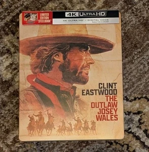 THE OUTLAW JOSEY WALES (4K - LIMITED EDITION STEELBOOK) Open Box - No Digital - Imagen 1 de 8