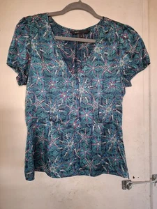 MARC JACOBS MULTI COLOURED SILK TOP SIZE 8..LADIES - Picture 1 of 5