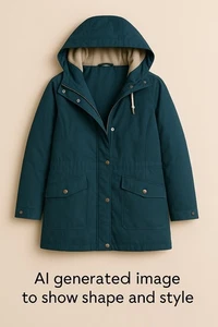 Seasalt Cornwall River Sea Waterproof Coat – Deep Teal – UK Size 22 RRP £150.00 - Picture 1 of 9