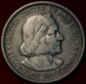 1892 Columbian Expo Silver Commemorative Half Dollar - Picture 1 of 2