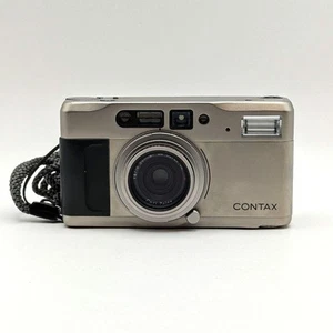 KYOCERA CONTAX TVS Cámara de película compacta Cuerpo de titanio Cámara de colección B866 - Imagen 1 de 11