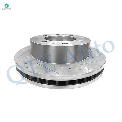 1P Front Left 325mm Drilled Brake Rotor To 2001-2010 Chevrolet Silverado 2500 HD Foto 1 de 4