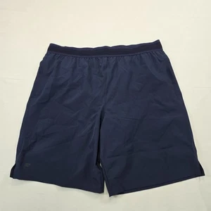 Fabletics Men's Blue Fundamental Performance Gym Shorts 9" Inseam Workout Size L - Picture 1 of 10