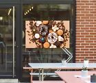 3D beignets chocolat biscuits B1702 autocollants de fenêtre vinyle papier peint peintures murales amy