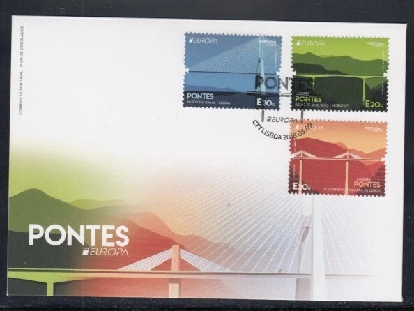 PORTUGAL, AZORES & MADEIRA Bridges FIRST DAY COVER - Image 1 of 1