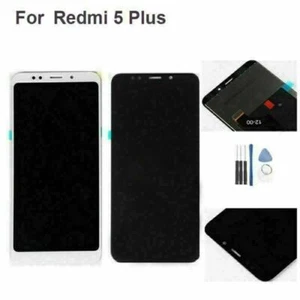 Schwarz LCD Display Bildschirm Touch Screen Digitizer Für Redmi 5 Plus - Zdjęcie 1 z 12
