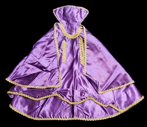Vintage Child Infant Of Prague Statue Vestments Clothes Purple Gown For 16"-18" - Picture 1 of 6