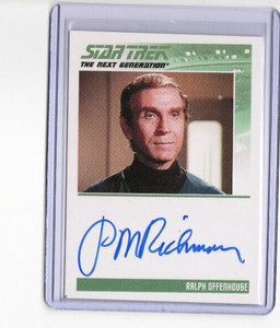 Star Trek TNG Complete Series 1 Autograph Auto Peter Mark Richman Offenhouse