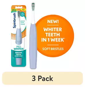 (3 pack)Spinbrush PRO WHITEN Battery Powered Electric Toothbrush for Adults - Picture 1 of 13