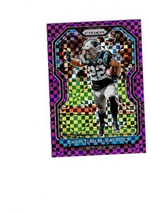 2020 PANINI PRIZM CHRISTIAN MCCAFFREY PURPLE POWER 5/49 SAN FRANCISCO 49ERS