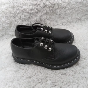 Dr Marten Shoes Womens US 6 Black Leather 1461 Hardware Lace up Oxford Shoes - Picture 1 of 9