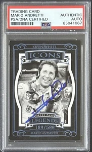 2008 Press Pass Legends #’d /599 Mario Andretti PSA DNA COA Autograph F1 Signed - Picture 1 of 2