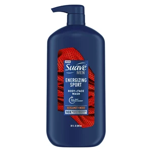Suave Men Body & Face Wash, Energizing Sport, Bergamot & Wood, 30 oz free ship - Picture 1 of 12