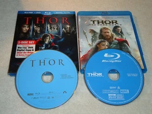 THOR 1 and THOR 2 THE DARK WORLD (Blu-ray, Widescreen 2-Disc Set) no DVDs - Foto 1 di 2