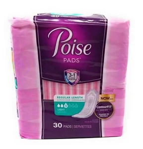 Poise Ultradünne leichte saugfähige Pads, 30 Stück (2er Pack) - Bild 1 von 1
