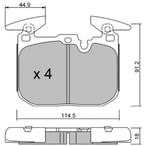 Fri Tech Racing Brake Pads Front | BMW F20 F30 F32 F36 F82 F83 | R60 - Picture 1 of 3