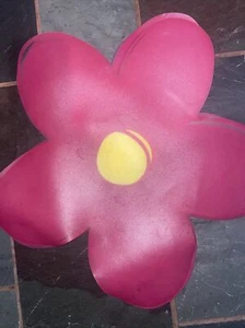 Barbie Style Hot Pink Flower Placemats - Used For Display Only (2 Count) - Picture 1 of 1