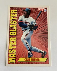 1991 SCORE Cecil Fielder Baseball Master Blaster Insert Detroit Tigers #693 !! - Picture 1 of 3