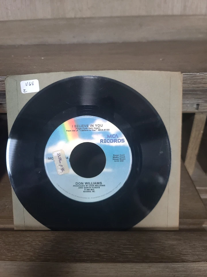 DON WILLIAMS Я ВЕРЮ В ТЕБЯ / ЭТО ТОЛЬКО ДОЖДЬ НА МЕНЯ 45 7» ЗАПИСЬ - Изображение 1 из 2