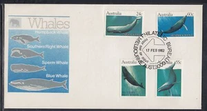 Ballenas Scott 821-4 FDC de Australia - Imagen 1 de 1