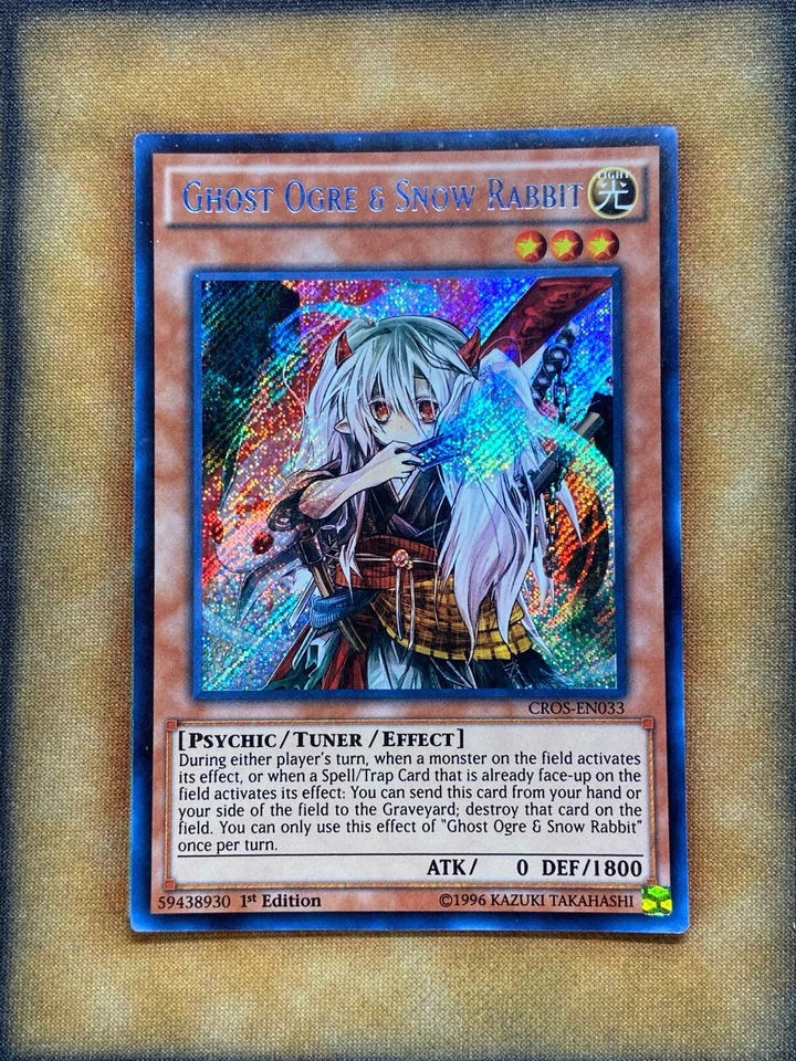 Yugioh Ghost Ogre & Snow Rabbit CROS-EN033 Secret Rare 1st Ed MP - Image 1 of 1