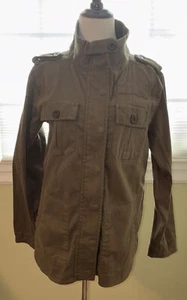 Kersh Women’s Khaki Wash Safari Jacket Medium NWT Retail $99 Purchased @ Evereve - Picture 1 of 11