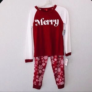 Family Pajamas Matching kids Merry Pajama set L - Picture 1 of 7
