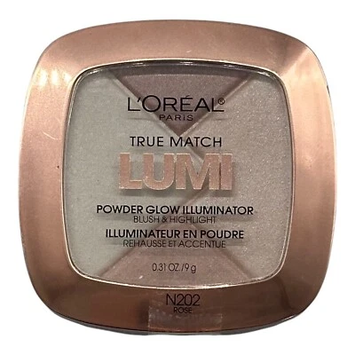 L'Oreal True Match Lumi Powder Glow Illuminator N202 Rose Blush Highlighter READ - Image 1 of 4