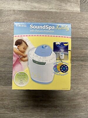 Homedics MyBaby SoundSpa Lullaby Projector Machine SS-3000 6 Sounds 3 Discs EUC • 34.24$