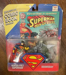DC Comics Superman Man of Steel Action Figures Doomsday vs.Hunter Prey Superman - Picture 1 of 2