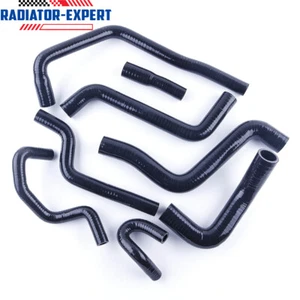 For VW Golf MK2 1.8 GTi 8V PB 1987-1992 Silicone Radiator Coolant Hose Kit Black - Picture 1 of 14