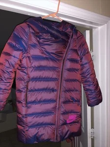 Nike Down Fill Parka Jacket Coat Girls (BIG KIDS) Size XS Iridescent Purple $175 - Picture 1 of 12