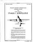43 Page 1945 P-80 P-80A-1 Shooting Star Pilot Operating Flight Manual on CD