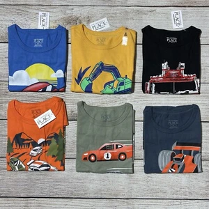 Toddler Boy Lot Of Short Sleeve T-shirts Size 6T. NWT! Vehicle Theme. Casual - Picture 1 of 19
