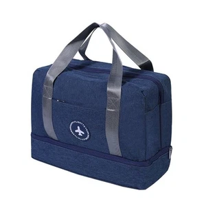 Sports bag 24L travel bag weekender hand luggage bag, blue, 39*30*18cm DEFECT - Picture 1 of 5