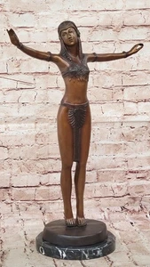 Chiparus Bronze Sculpture Belly Dancer Statue Deco Collector Figurine Hand Sale - Picture 1 of 10