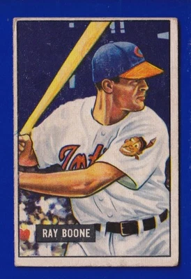 RAY BOONE ROOKIE indians 1951 BOWMAN #54 VERY GOOD - Image 1 of 2