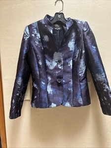"Lafayette 148 new york patterned two-button jacket Size 2 - Picture 1 of 10