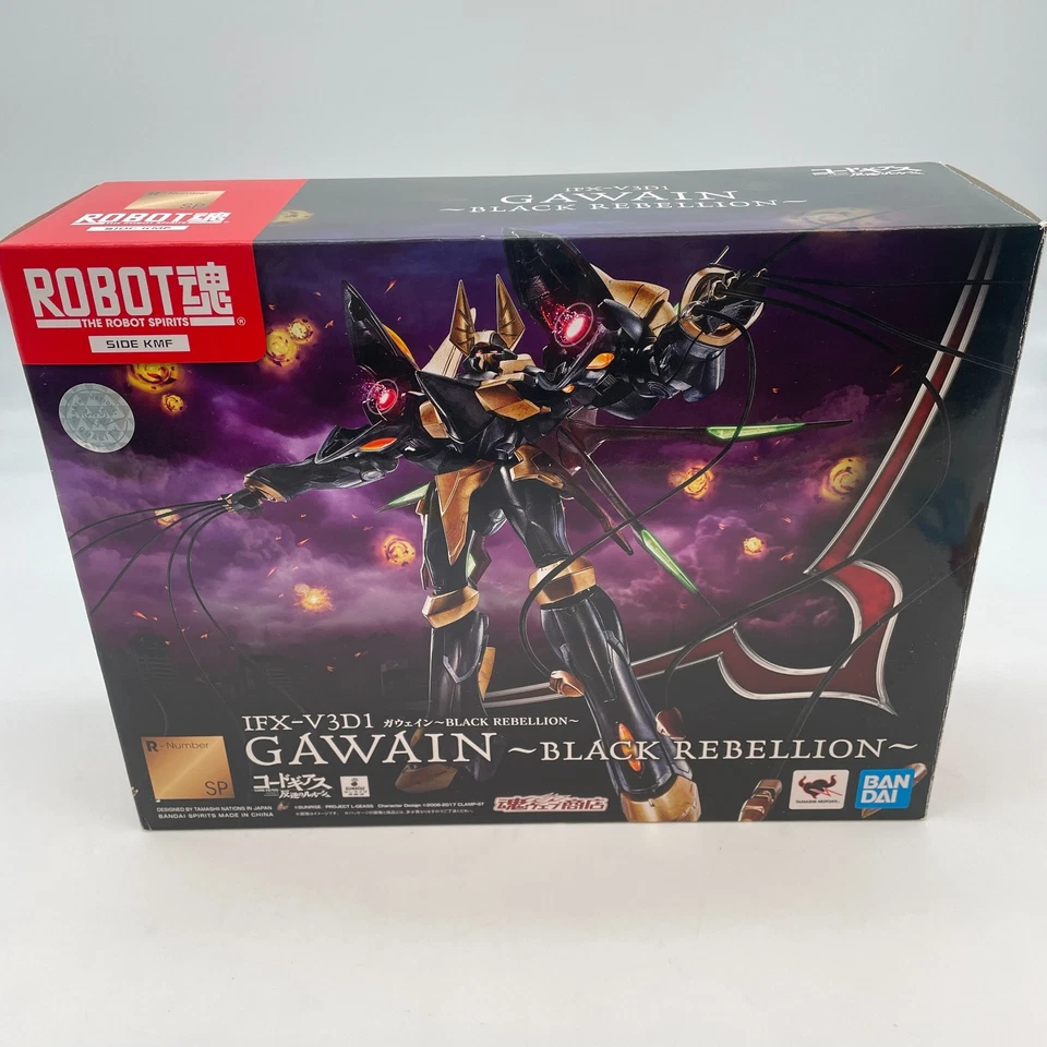 ROBOT SPIRITS SIDE KMF Code Geass Gawain BLACK REBELLION Figure IFX-V3D1 BANDAI - Image 1 of 4