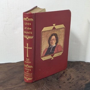 1959 Lives of the Saints Vol II May–August Catholic Press Illustrated Red Cover - Picture 1 of 8