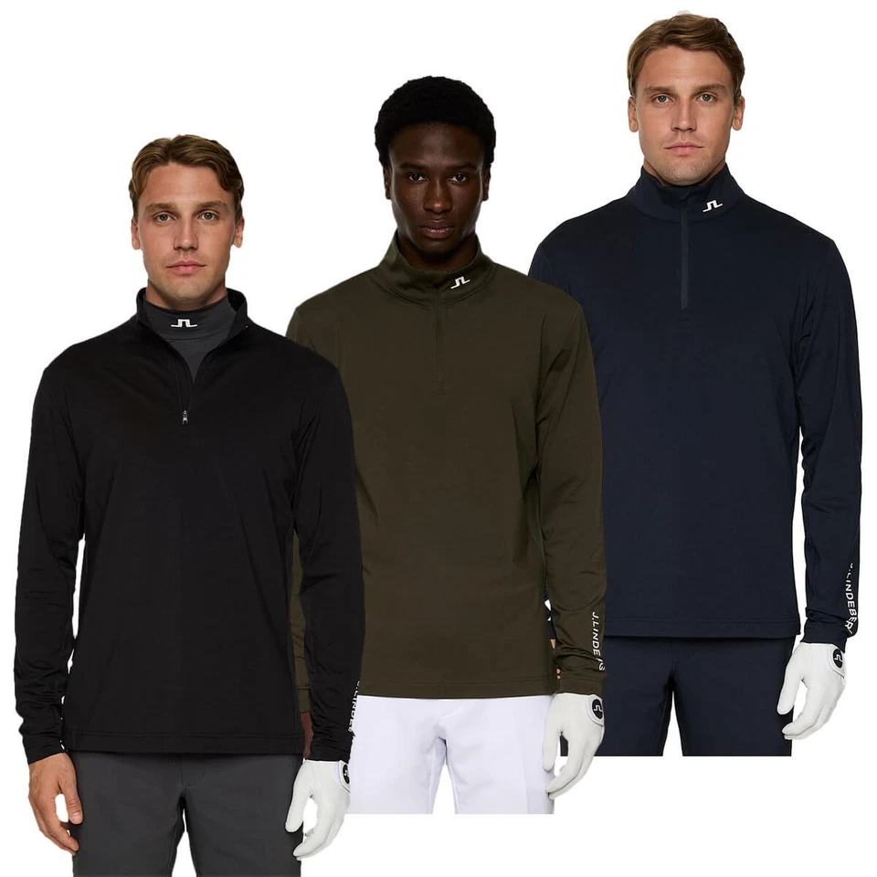 J.Lindeberg Mens Tour Tech Mid Layer 4 way Stretch Golf Sweater 45% OFF RRP — 第 1/1 张图片