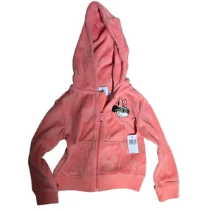 Disney's Minnie Mouse Pink Terry Cloth Hood Swim Jacket New With Tags 2T - Picture 1 of 5