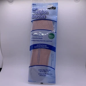 Allary Mens Cushion Insoles One Size Futs All Up To size 13  - Picture 1 of 2