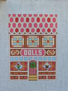 Doll Factory House -MELISSA SHIRLEY HANDPAINTED NEEDLEPOINT CANVAS 1074E - Picture 1 of 4