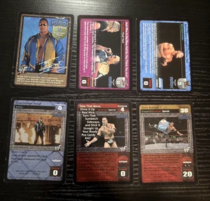 WWE Raw Deal CCG The Rock Superstar 6 Card Set - Picture 1 of 7
