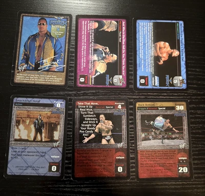 WWE Raw Deal CCG The Rock Superstar 6 Card Set - Image 1 of 4