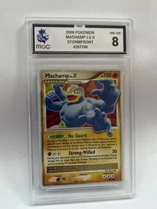 PSA MGC 2008 POKEMON MACHAMP LV.X STORMFRONT GRADO 8 - Imagen 1 de 2