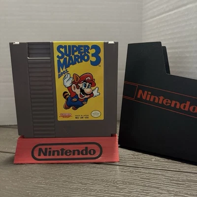Super Mario Bros 3 Left Bros. Variant Nintendo NES Cart Tested Early Print Dust - Image 1 of 4